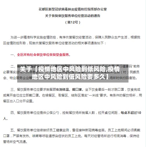 关于【疫情地区中风险到低风险,疫情地区中风险到低风险要多久】