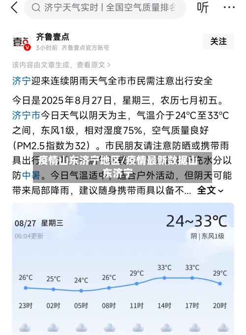 疫情山东济宁地区/疫情最新数据山东济宁-第2张图片