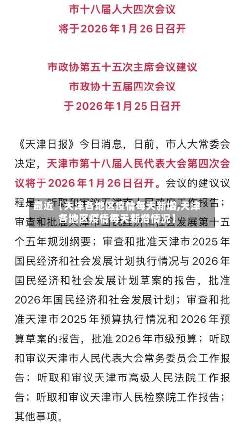 最近【天津各地区疫情每天新增,天津各地区疫情每天新增情况】