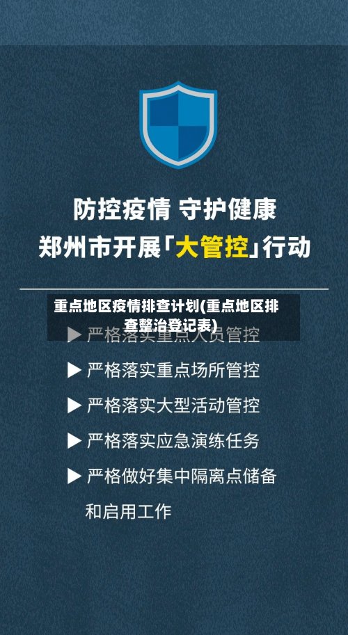 重点地区疫情排查计划(重点地区排查整治登记表)-第3张图片