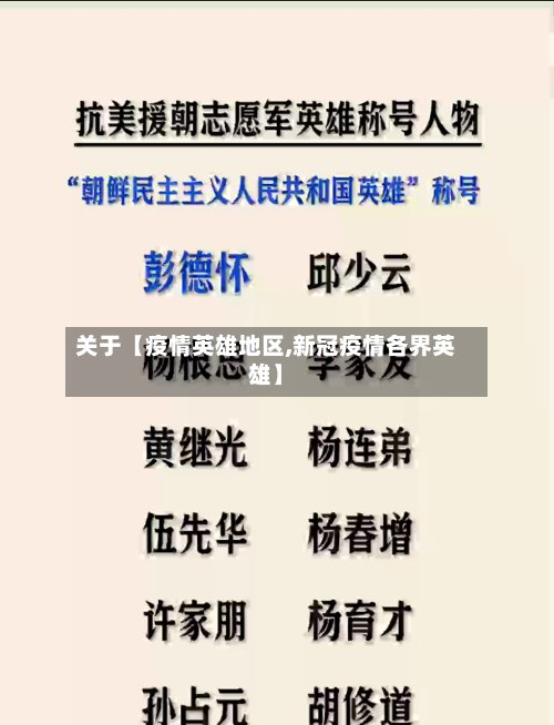 关于【疫情英雄地区,新冠疫情各界英雄】-第3张图片