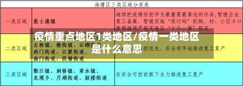 疫情重点地区1类地区/疫情一类地区是什么意思-第3张图片