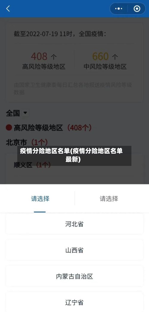 疫情分险地区名单(疫情分险地区名单最新)-第3张图片