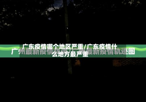 广东疫情哪个地区严重/广东疫情什么地方最严重