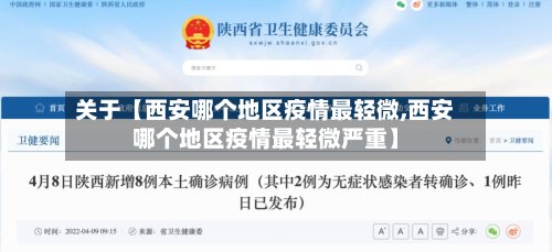 关于【西安哪个地区疫情最轻微,西安哪个地区疫情最轻微严重】