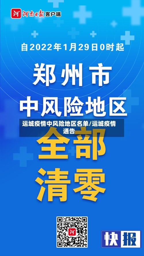 运城疫情中风险地区名单/运城疫情通告