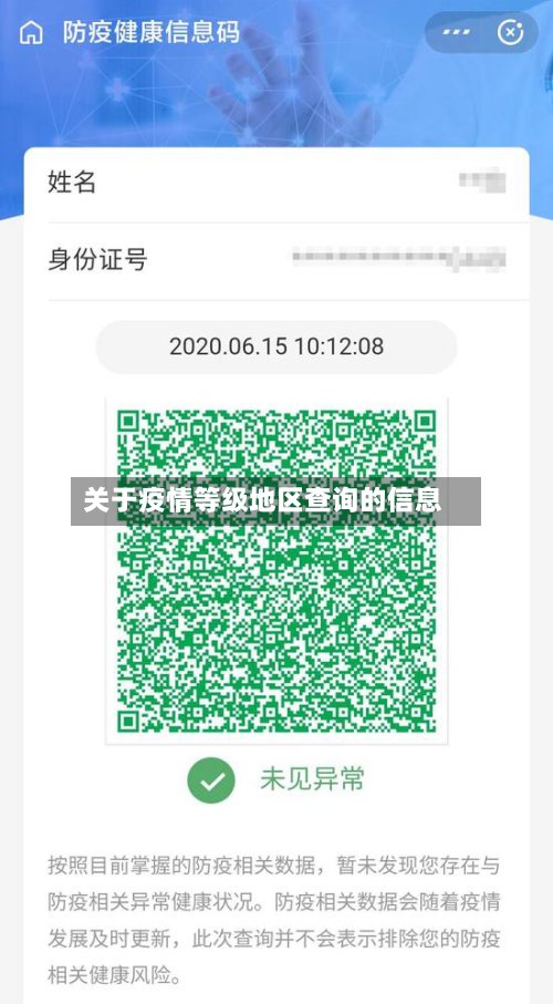 关于疫情等级地区查询的信息-第2张图片
