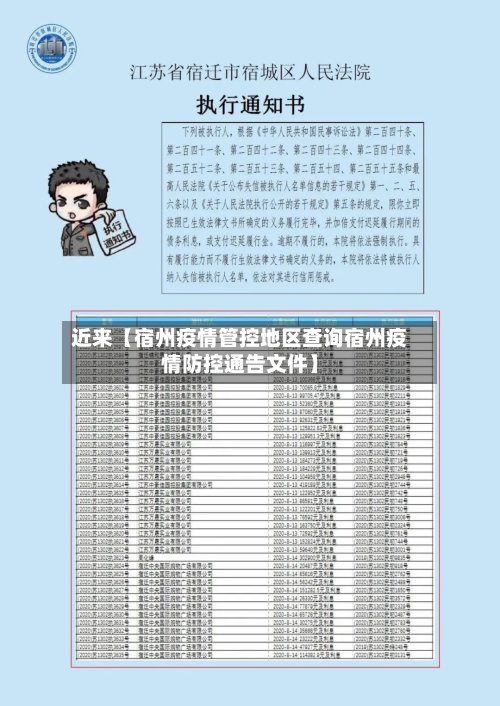 近来【宿州疫情管控地区查询宿州疫情防控通告文件】-第2张图片