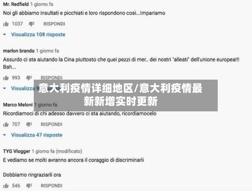 意大利疫情详细地区/意大利疫情最新新增实时更新-第2张图片
