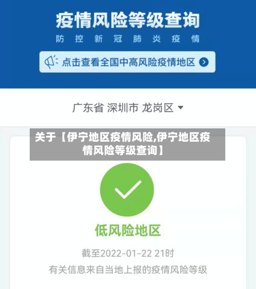 关于【伊宁地区疫情风险,伊宁地区疫情风险等级查询】