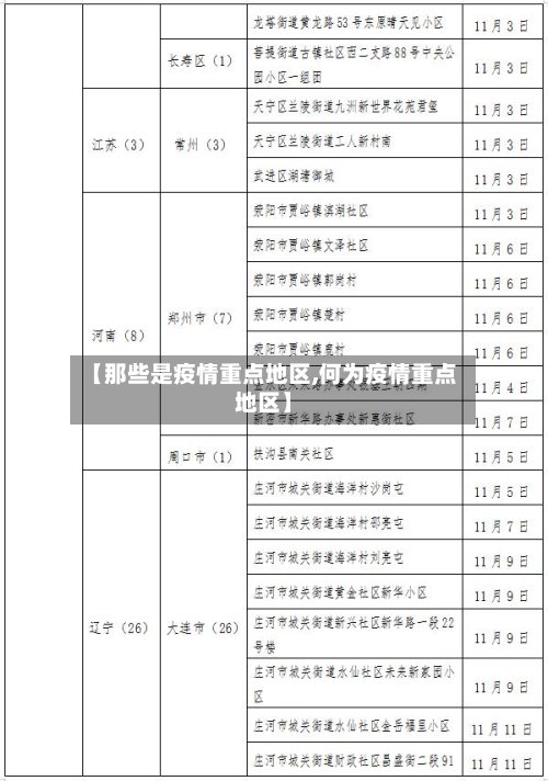 【那些是疫情重点地区,何为疫情重点地区】-第2张图片