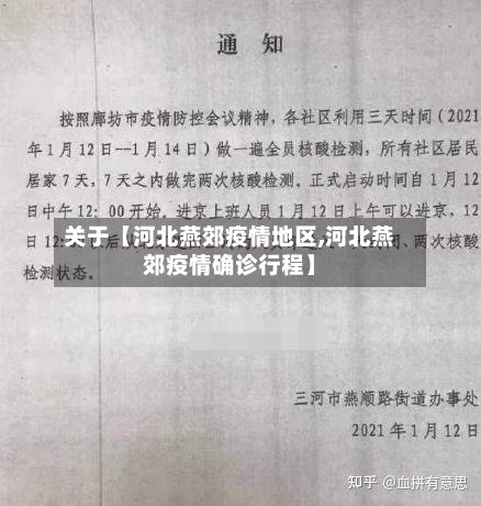 关于【河北燕郊疫情地区,河北燕郊疫情确诊行程】-第3张图片
