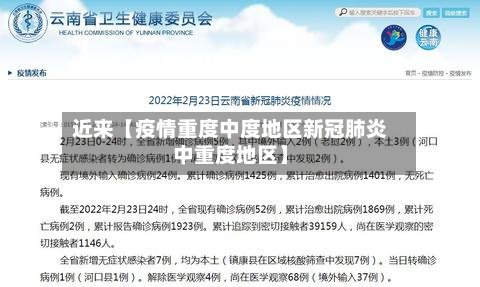近来【疫情重度中度地区新冠肺炎中重度地区】-第2张图片
