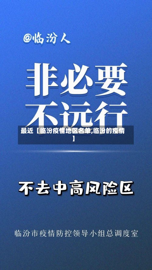 最近【临汾疫情地区名单,临汾的疫情】-第2张图片