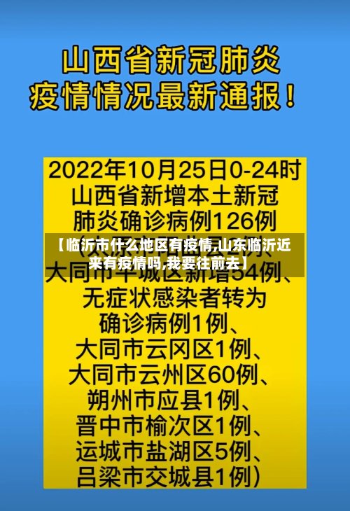 【临沂市什么地区有疫情,山东临沂近来有疫情吗,我要往前去】-第3张图片
