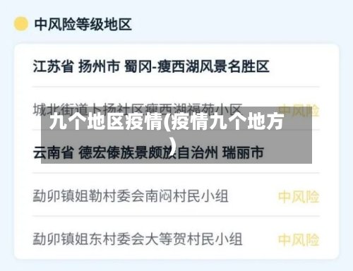 九个地区疫情(疫情九个地方)