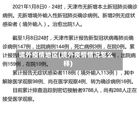 境外疫情地区(境外疫情情况怎么样)