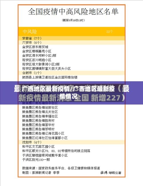 广西地区最新疫情/广西地区最新疫情情况