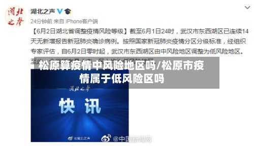 松原算疫情中风险地区吗/松原市疫情属于低风险区吗-第2张图片