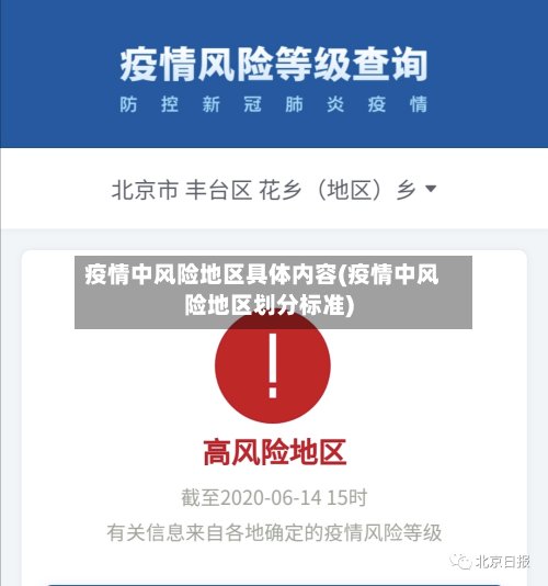 疫情中风险地区具体内容(疫情中风险地区划分标准)-第3张图片
