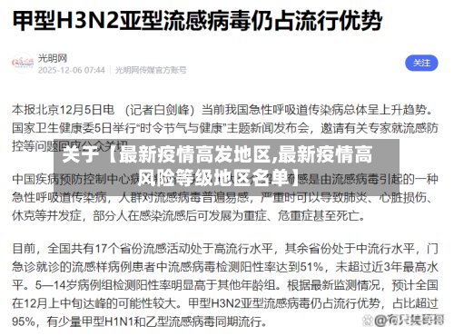 关于【最新疫情高发地区,最新疫情高风险等级地区名单】-第2张图片