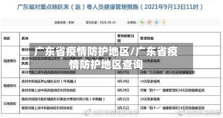 广东省疫情防护地区/广东省疫情防护地区查询