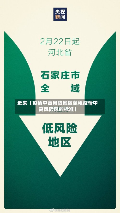 近来【疫情中高风险地区免租疫情中高风险区的标准】