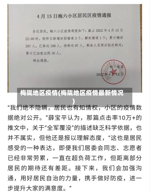 梅陇地区疫情(梅陇地区疫情最新情况)