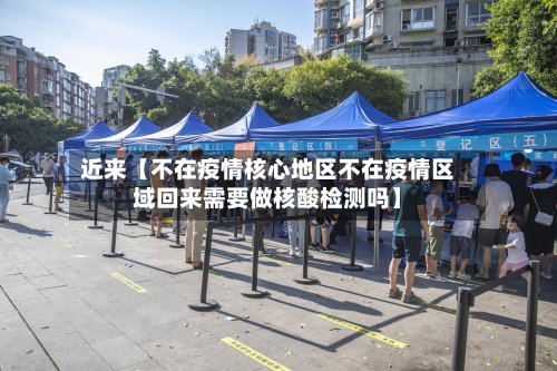近来【不在疫情核心地区不在疫情区域回来需要做核酸检测吗】-第2张图片