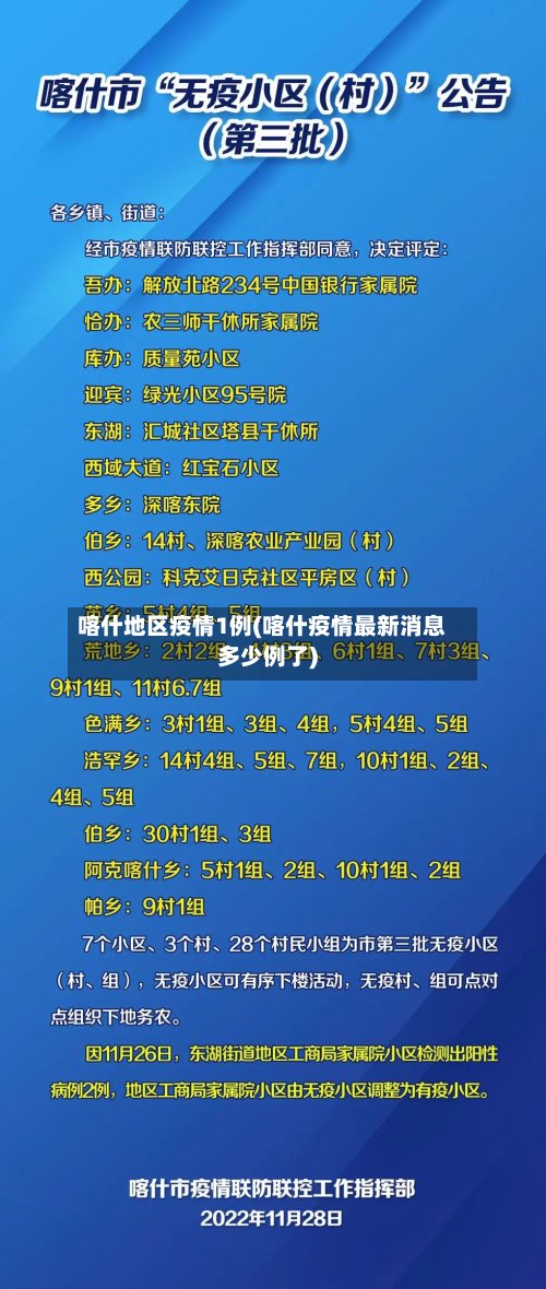 喀什地区疫情1例(喀什疫情最新消息多少例了)-第2张图片