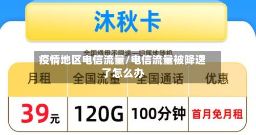 疫情地区电信流量/电信流量被降速了怎么办-第2张图片