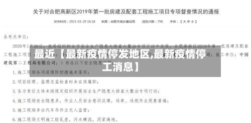 最近【最新疫情停发地区,最新疫情停工消息】-第2张图片