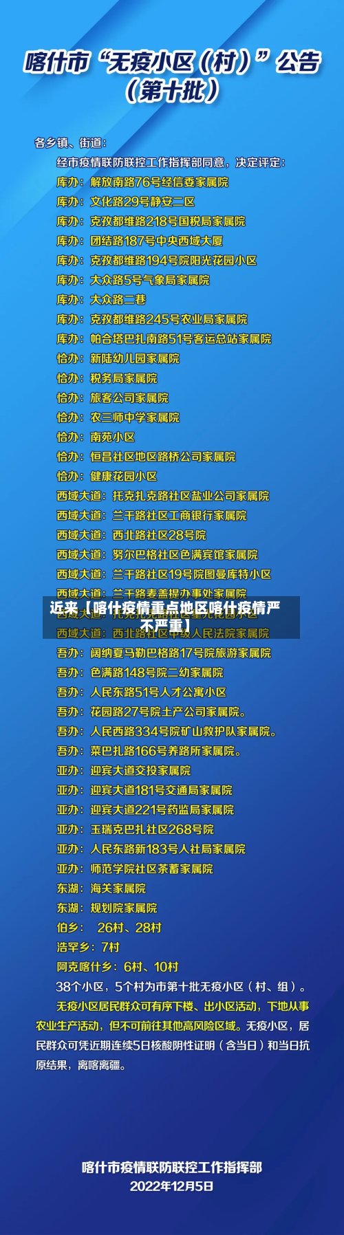 近来【喀什疫情重点地区喀什疫情严不严重】-第2张图片