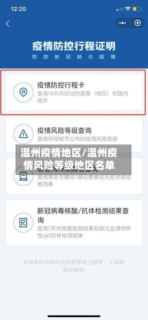 温州疫情地区/温州疫情风险等级地区名单