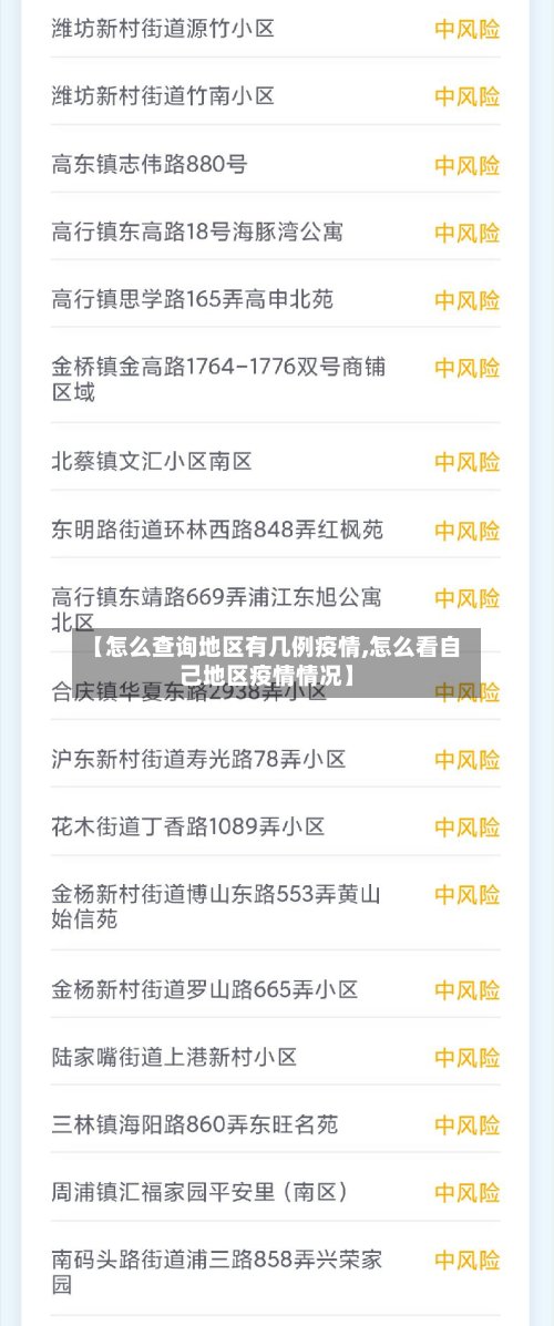 【怎么查询地区有几例疫情,怎么看自己地区疫情情况】-第2张图片