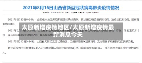 太原新增疫情地区/太原新增疫情最新消息今天-第2张图片