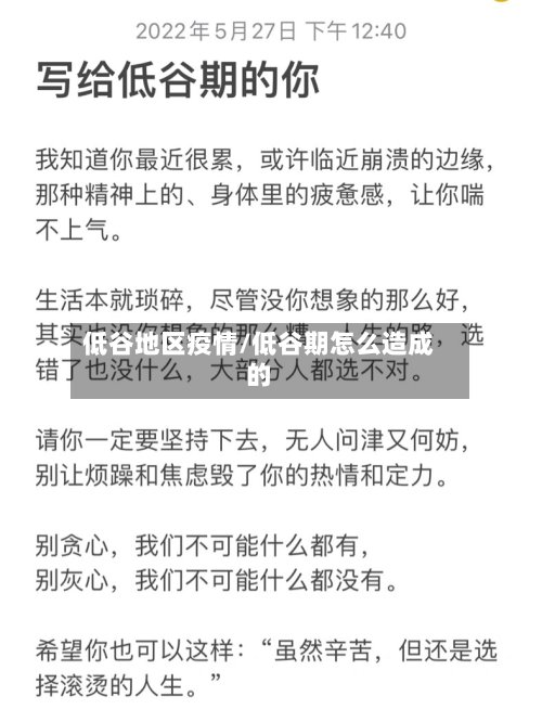 低谷地区疫情/低谷期怎么造成的