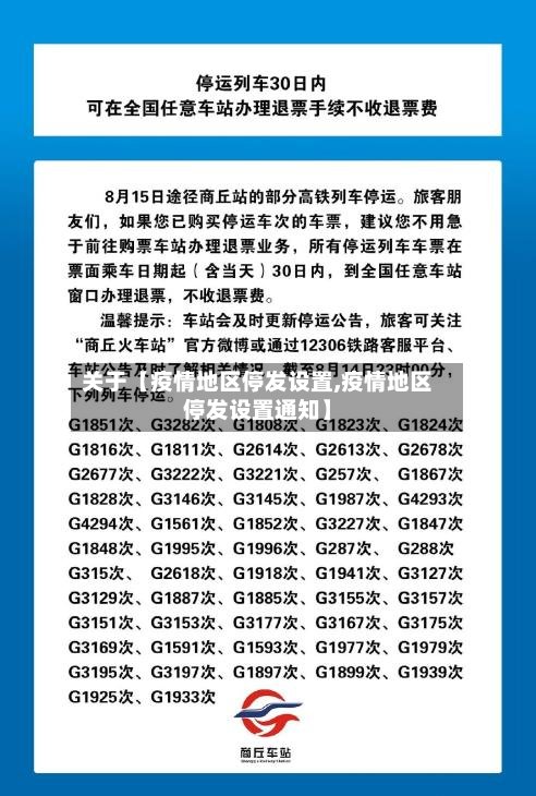 关于【疫情地区停发设置,疫情地区停发设置通知】