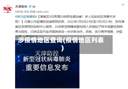 涉疫情地区查询(疫情地区列表)