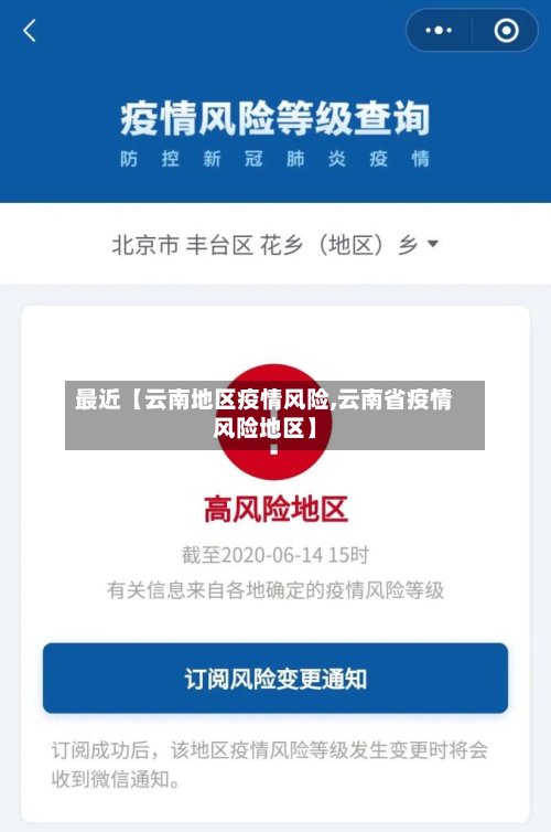 最近【云南地区疫情风险,云南省疫情风险地区】-第3张图片