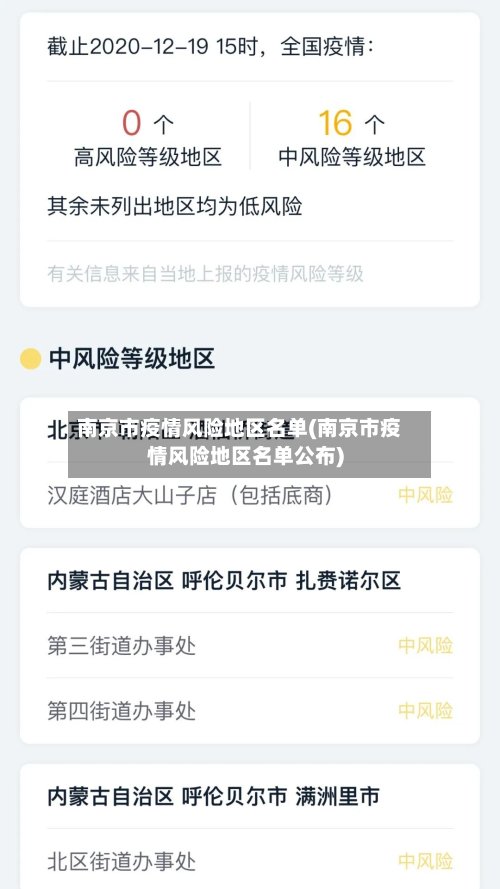南京市疫情风险地区名单(南京市疫情风险地区名单公布)-第2张图片