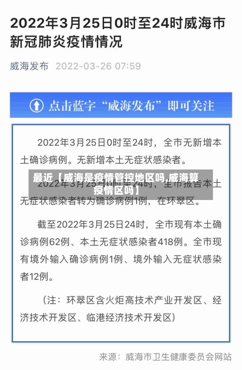 最近【威海是疫情管控地区吗,威海算疫情区吗】