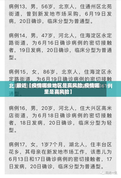 最近【疫情哪些地区是高风险,疫情哪里是高风险】-第2张图片
