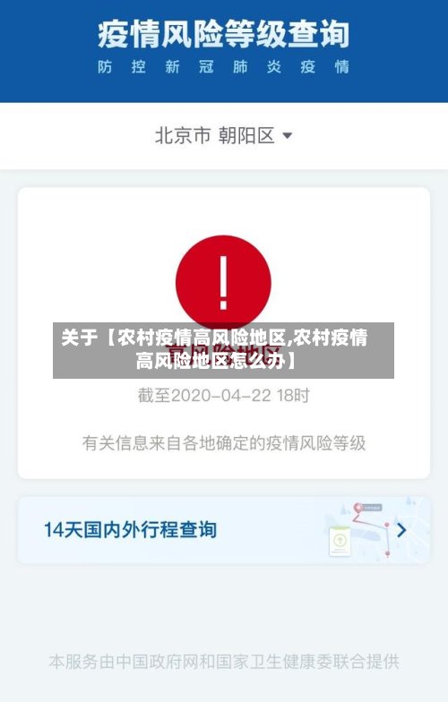 关于【农村疫情高风险地区,农村疫情高风险地区怎么办】-第2张图片