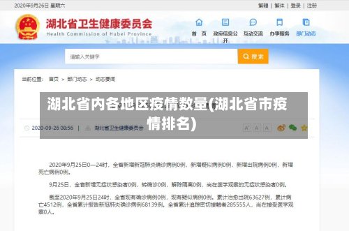 湖北省内各地区疫情数量(湖北省市疫情排名)-第2张图片
