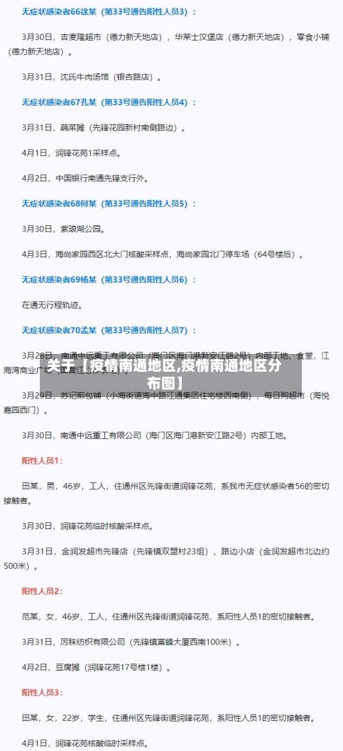 关于【疫情南通地区,疫情南通地区分布图】-第2张图片