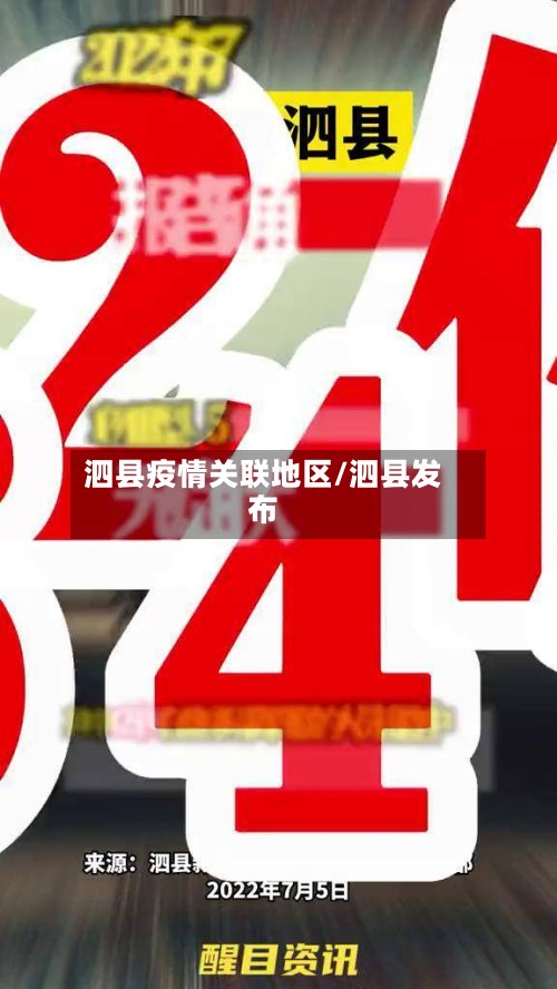 泗县疫情关联地区/泗县发布