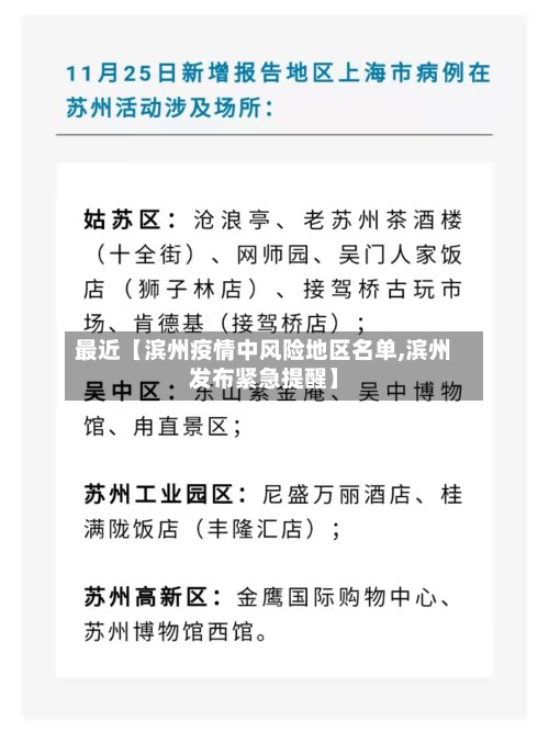 最近【滨州疫情中风险地区名单,滨州发布紧急提醒】-第2张图片