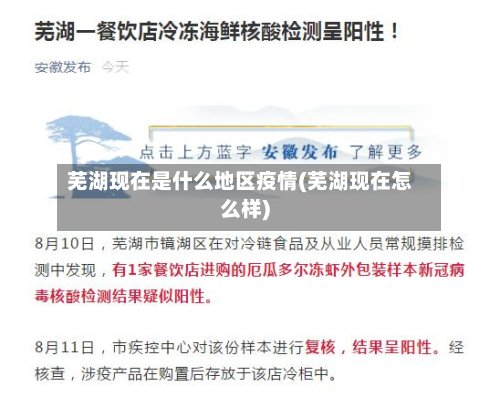 芜湖现在是什么地区疫情(芜湖现在怎么样)-第2张图片