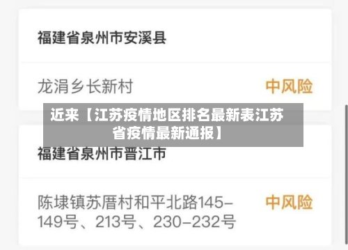 近来【江苏疫情地区排名最新表江苏省疫情最新通报】-第2张图片